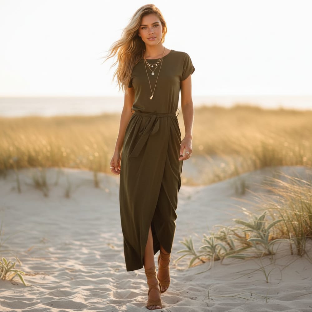 Split Long Maxi Dress
