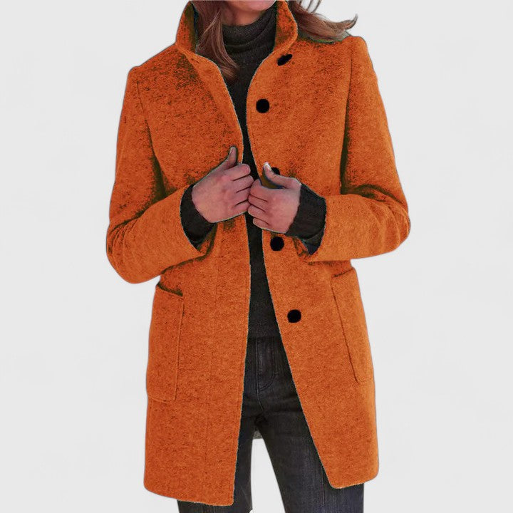 Elena – Classic Wool Blend Coat