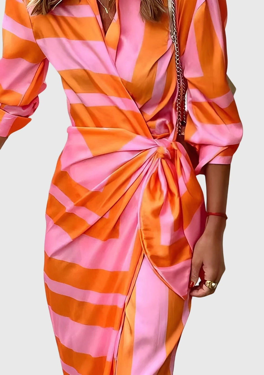 Printed Wrap Dress