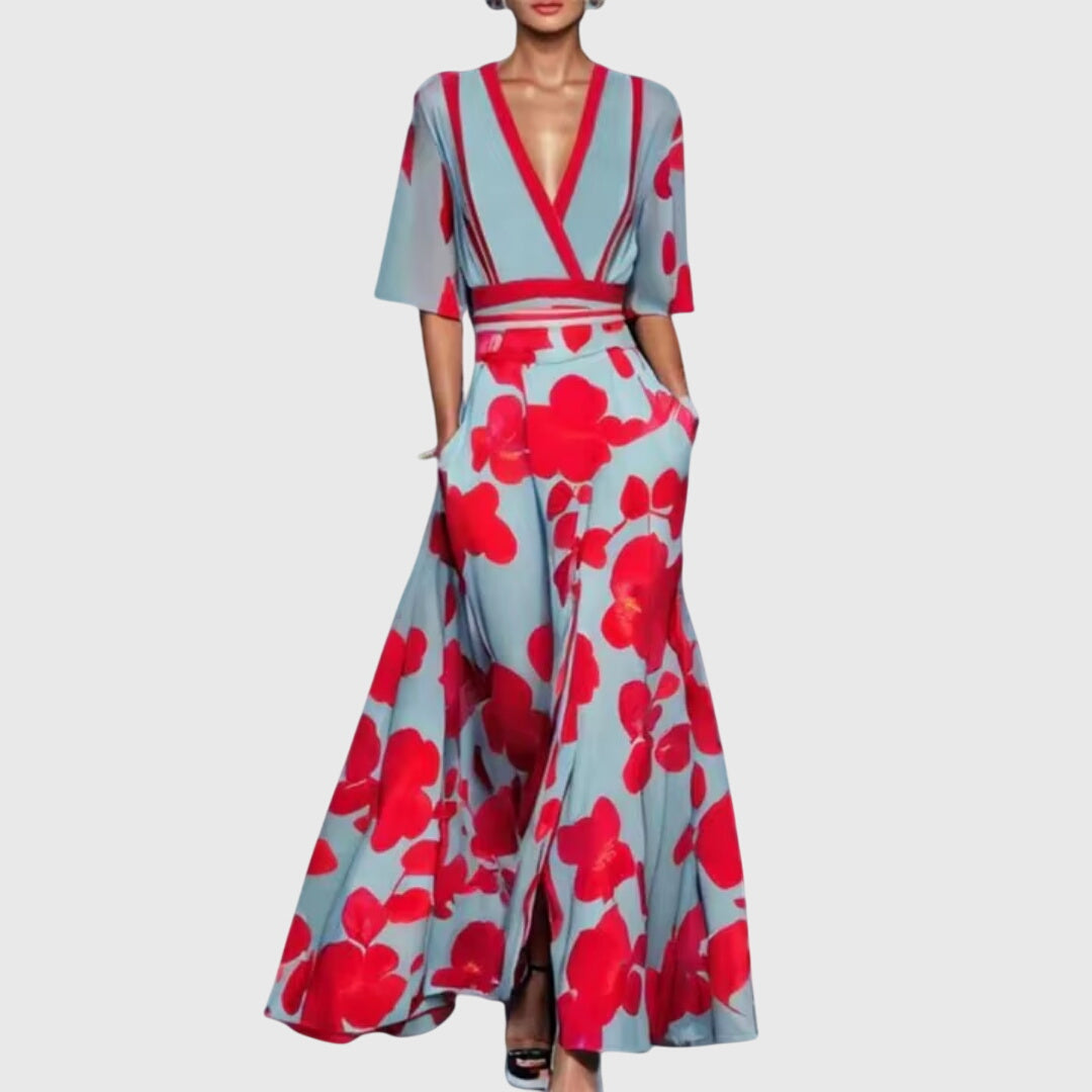 Floral Belted Spring Dress