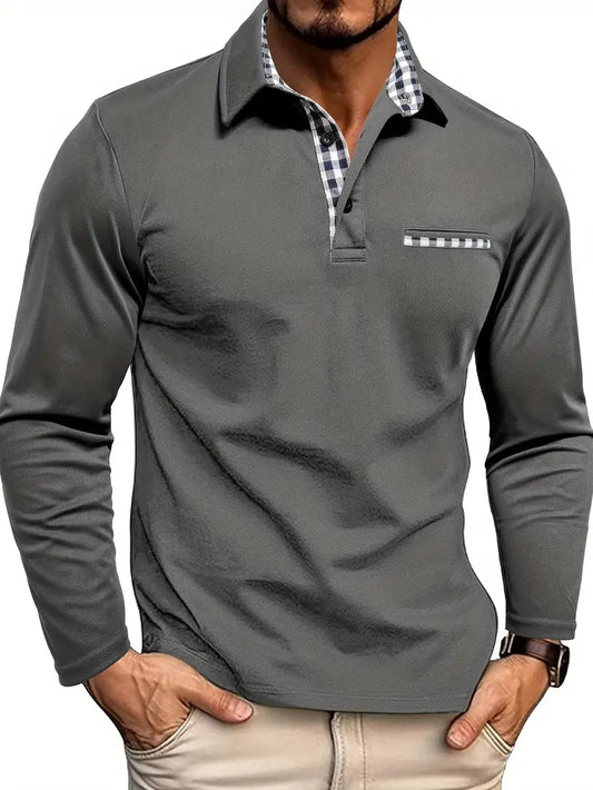 Brevon | Long Sleeve Polo Shirt
