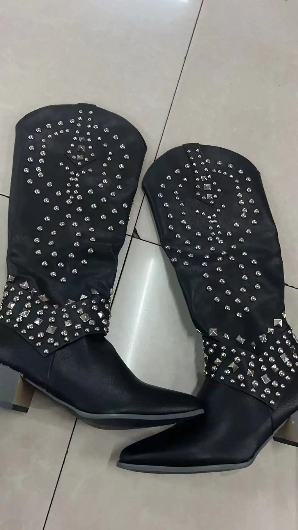 Knee High Block Heel Boots