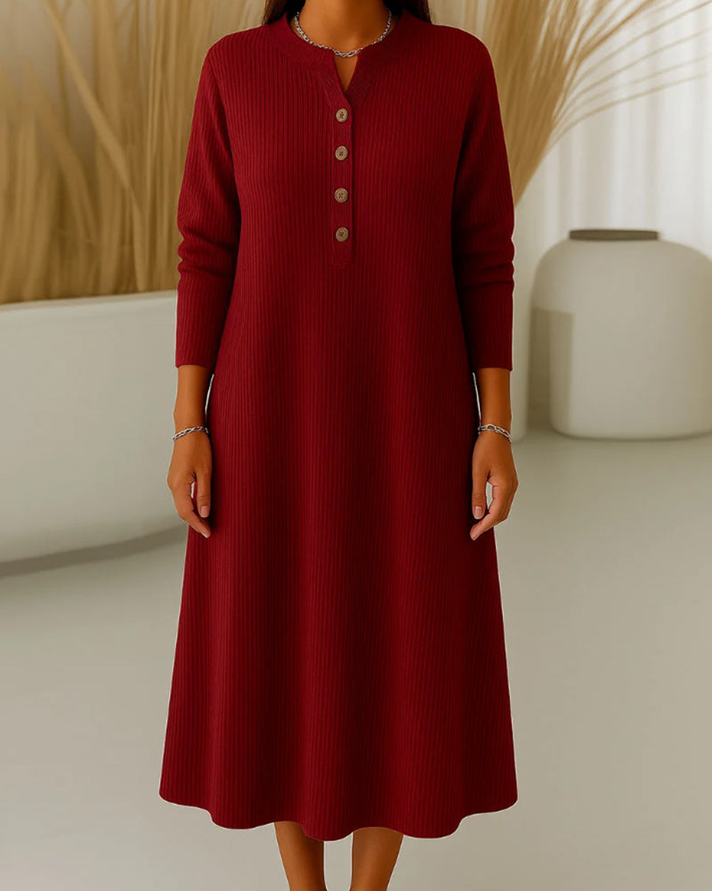 Loose Ribbed Maxi Dress