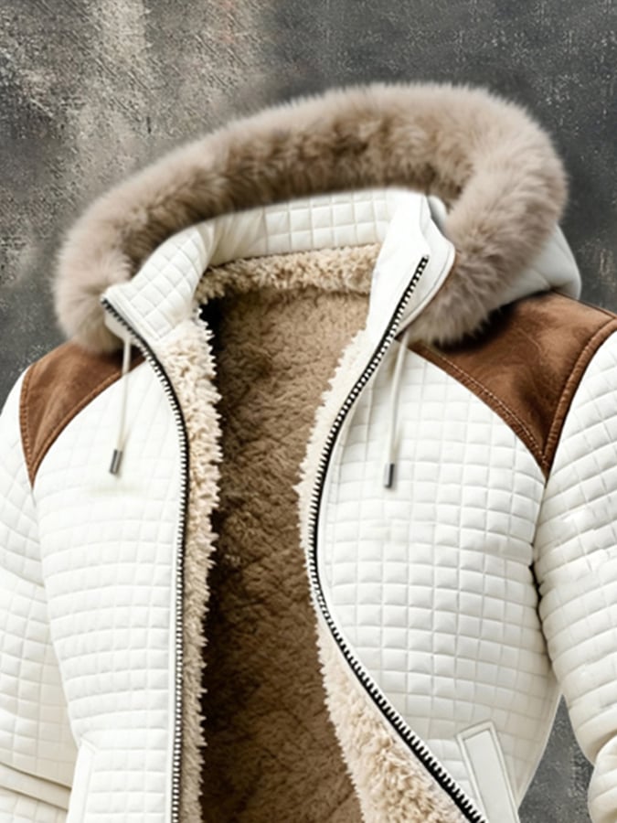 Warm Retro Waffle Outdoor Jacket