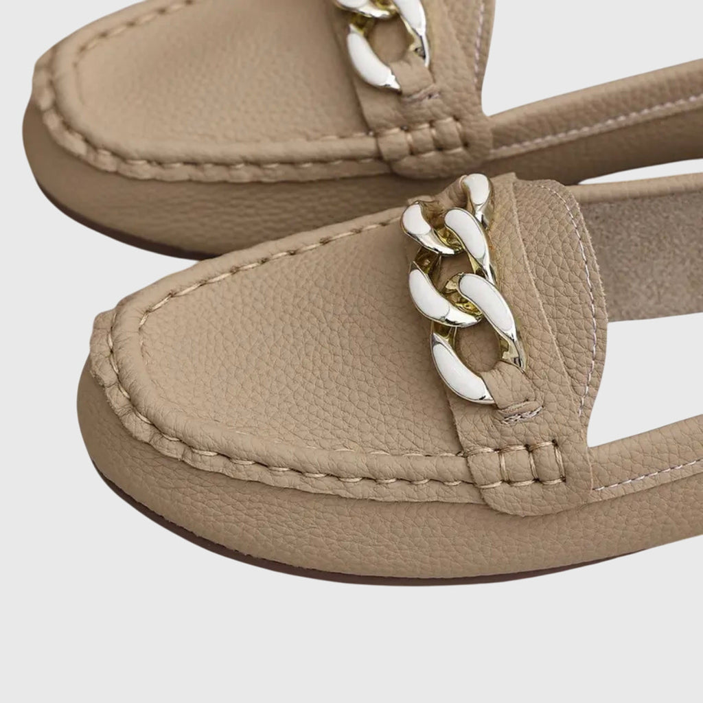 Gold Chain Comfort Loafers