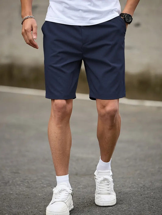 Tailored Bermuda Shorts - Navy Blue