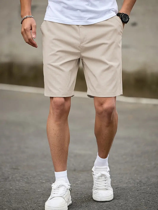 Tailored Bermuda Shorts - Beige