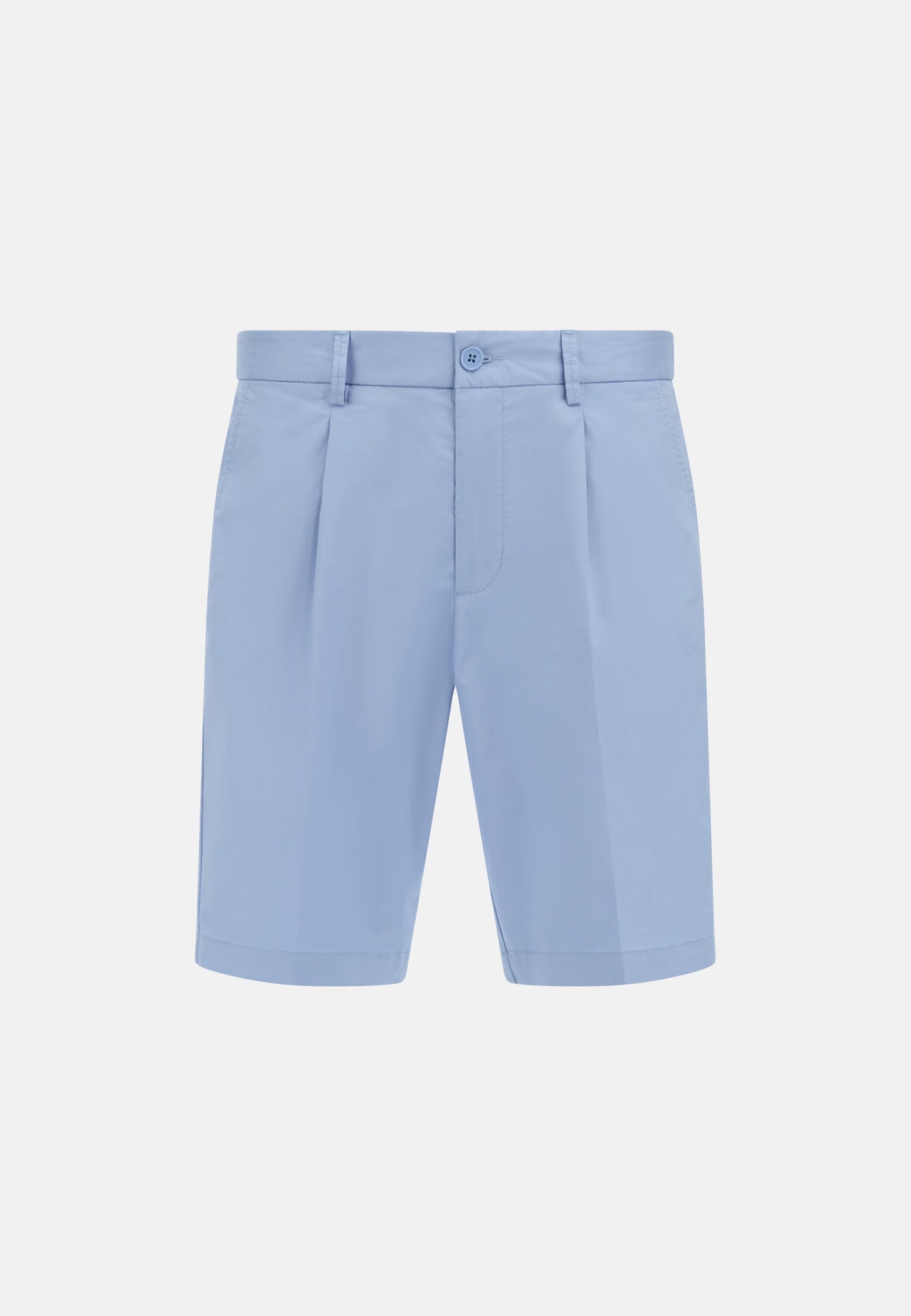 Tailored Pleated Chino Shorts - Cream