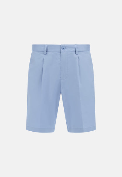Tailored Pleated Chino Shorts - Cream