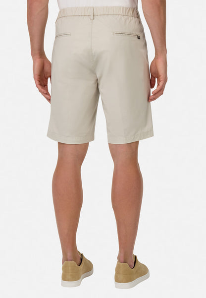 Tailored Pleated Chino Shorts - Light Blue
