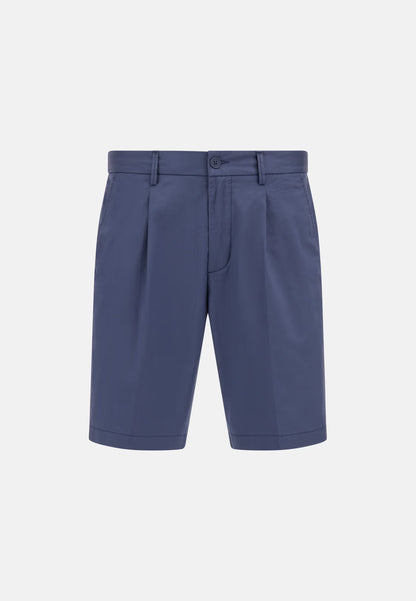 Tailored Pleated Chino Shorts - Sand