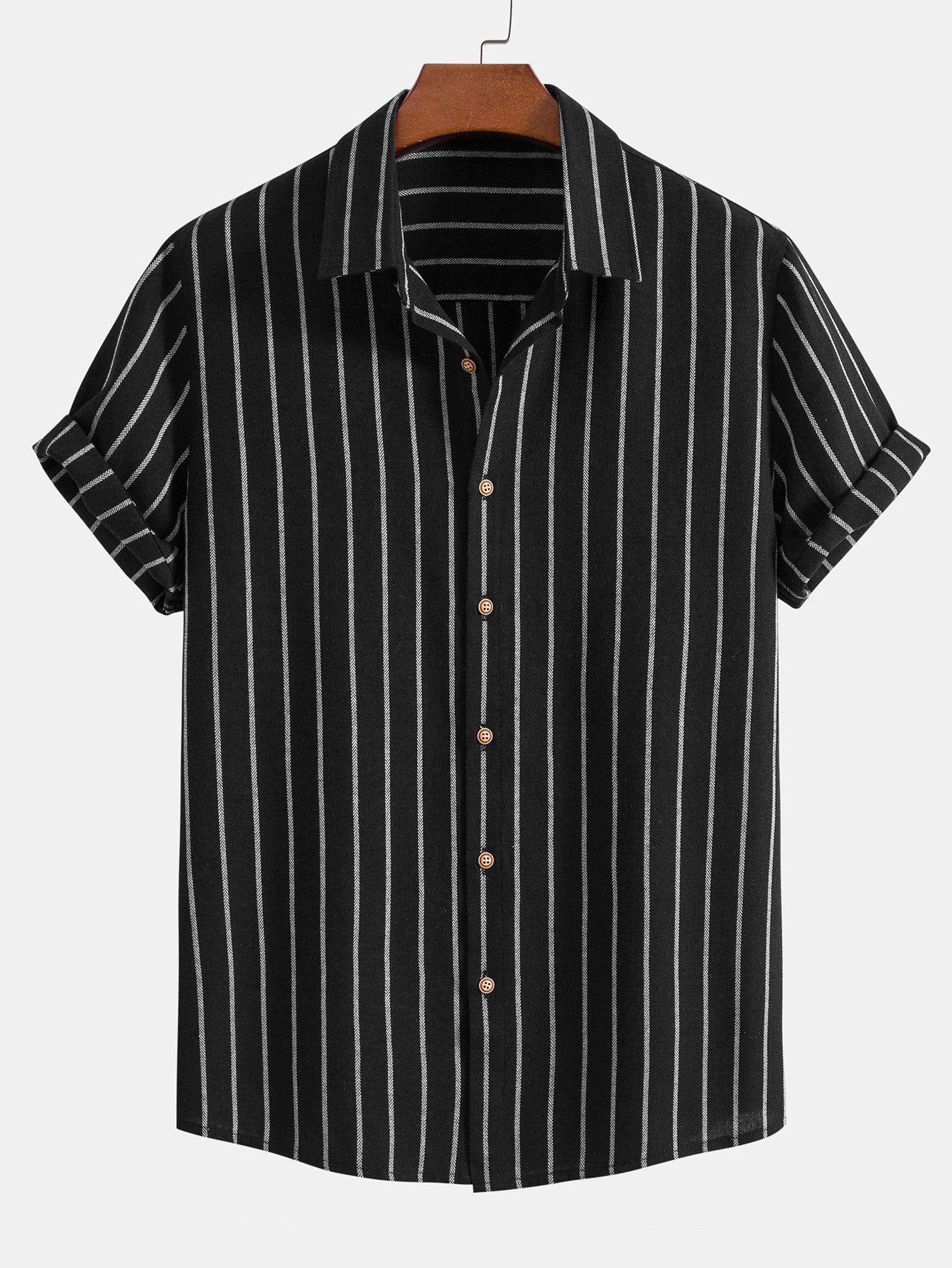 Striped Shirt & Relaxed Trousers Set