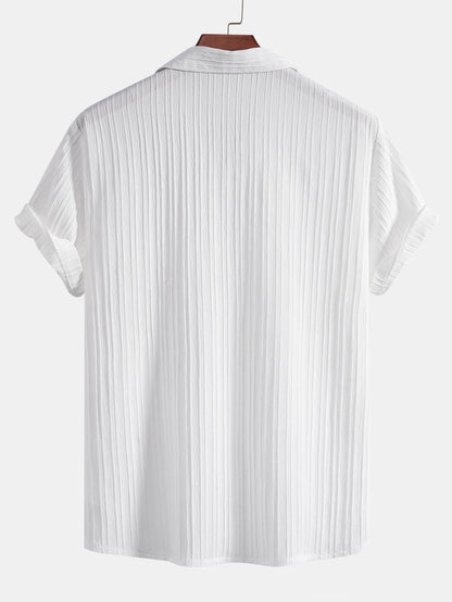 Saint-Tropez - Pleated Shirt & Relaxed Drawstring Trouser Set