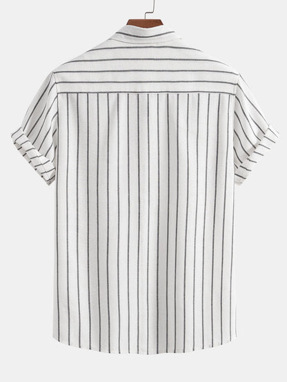 Striped Shirt & Relaxed Trousers Set