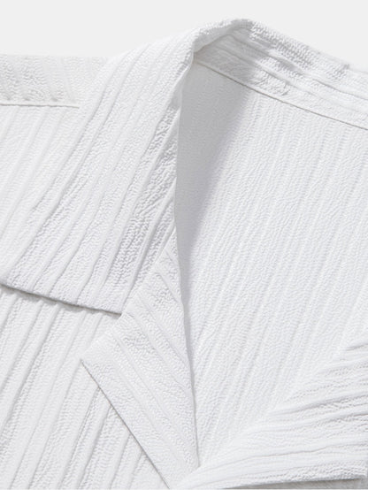 Saint-Tropez - Pleated Shirt & Relaxed Drawstring Trouser Set