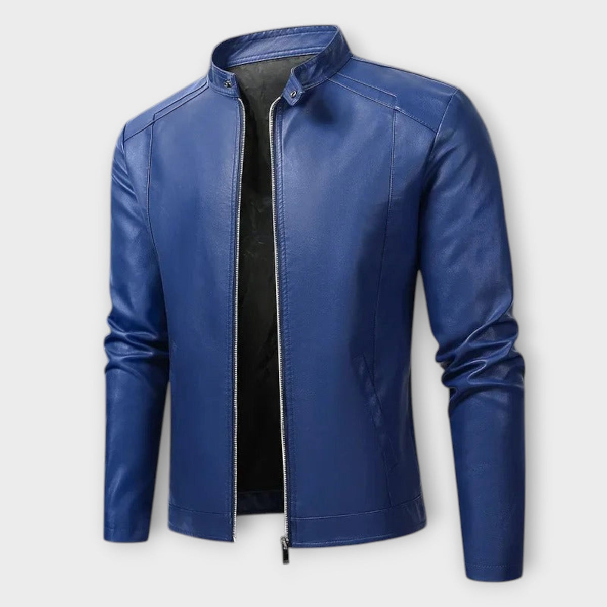 Elegant Men's Biker Leather Jacket