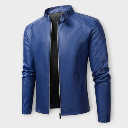 Elegant Men's Biker Leather Jacket
