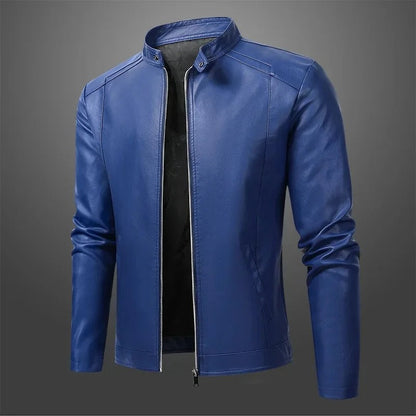Elegant Men's Biker Leather Jacket