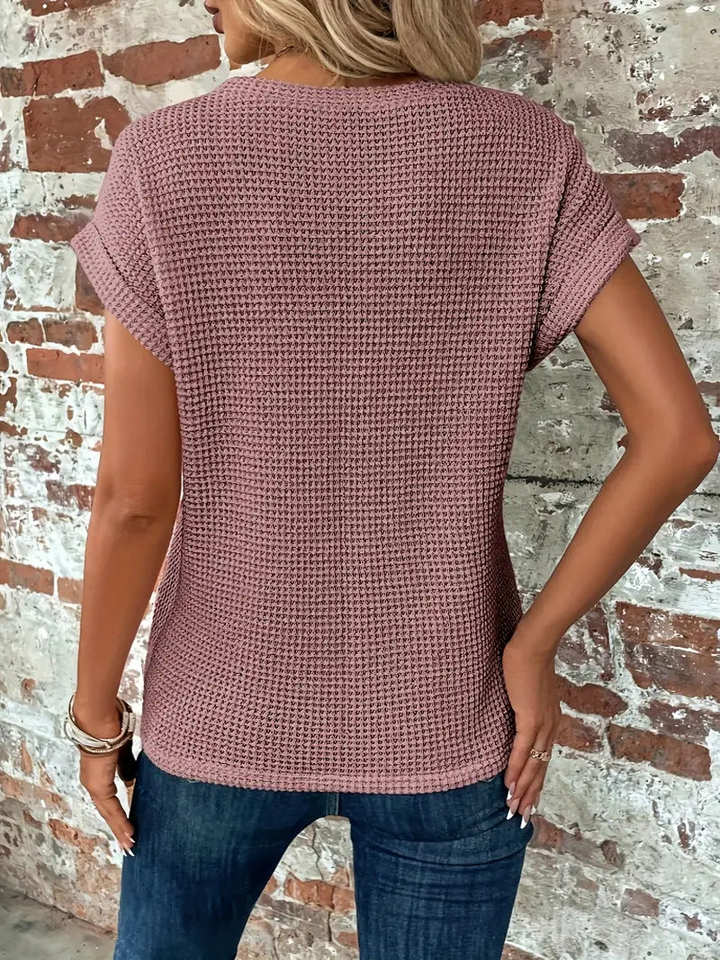 Isa™ | Elegant Blouse with Crew Neck