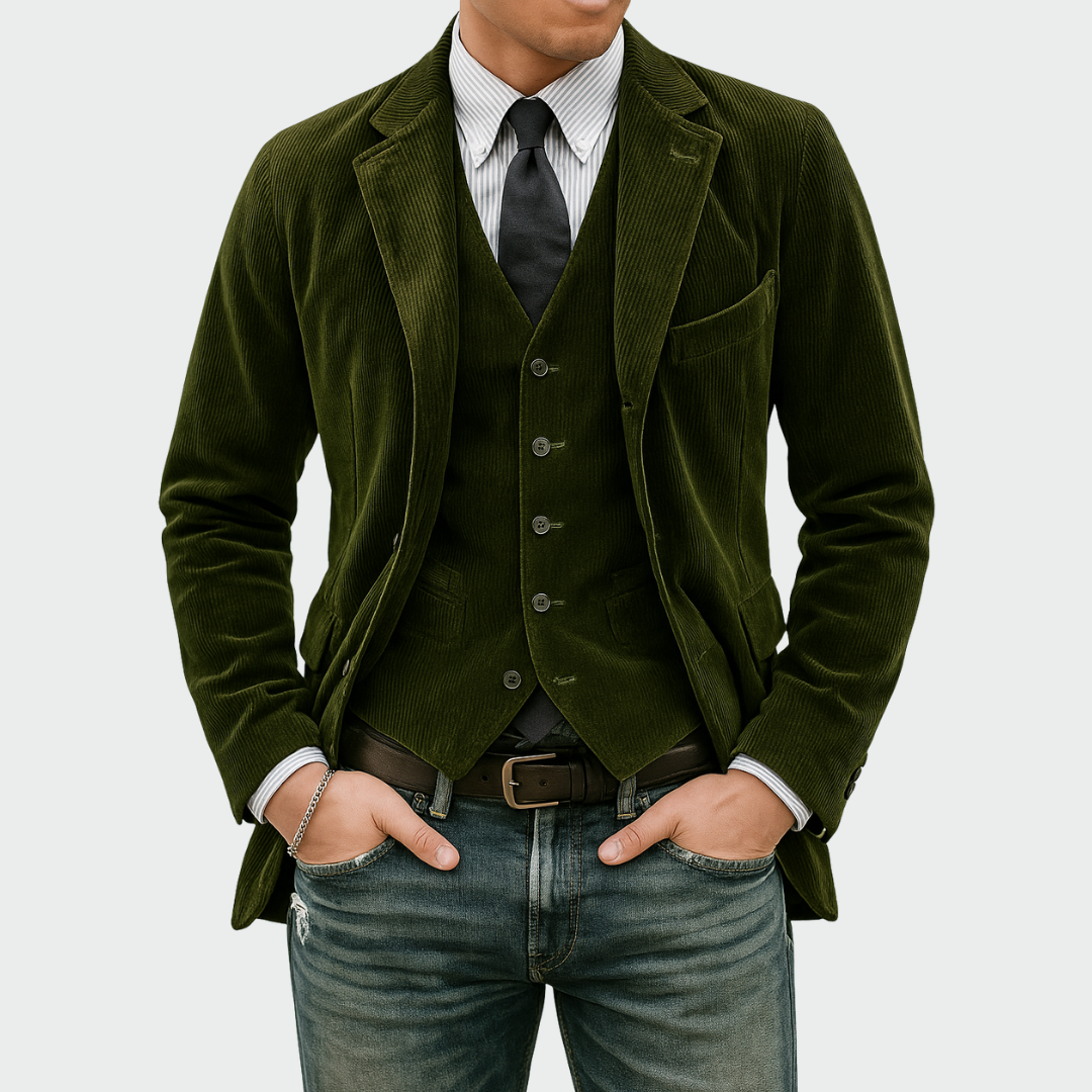 Tommy | Velvet Blazer & Waistcoat Set