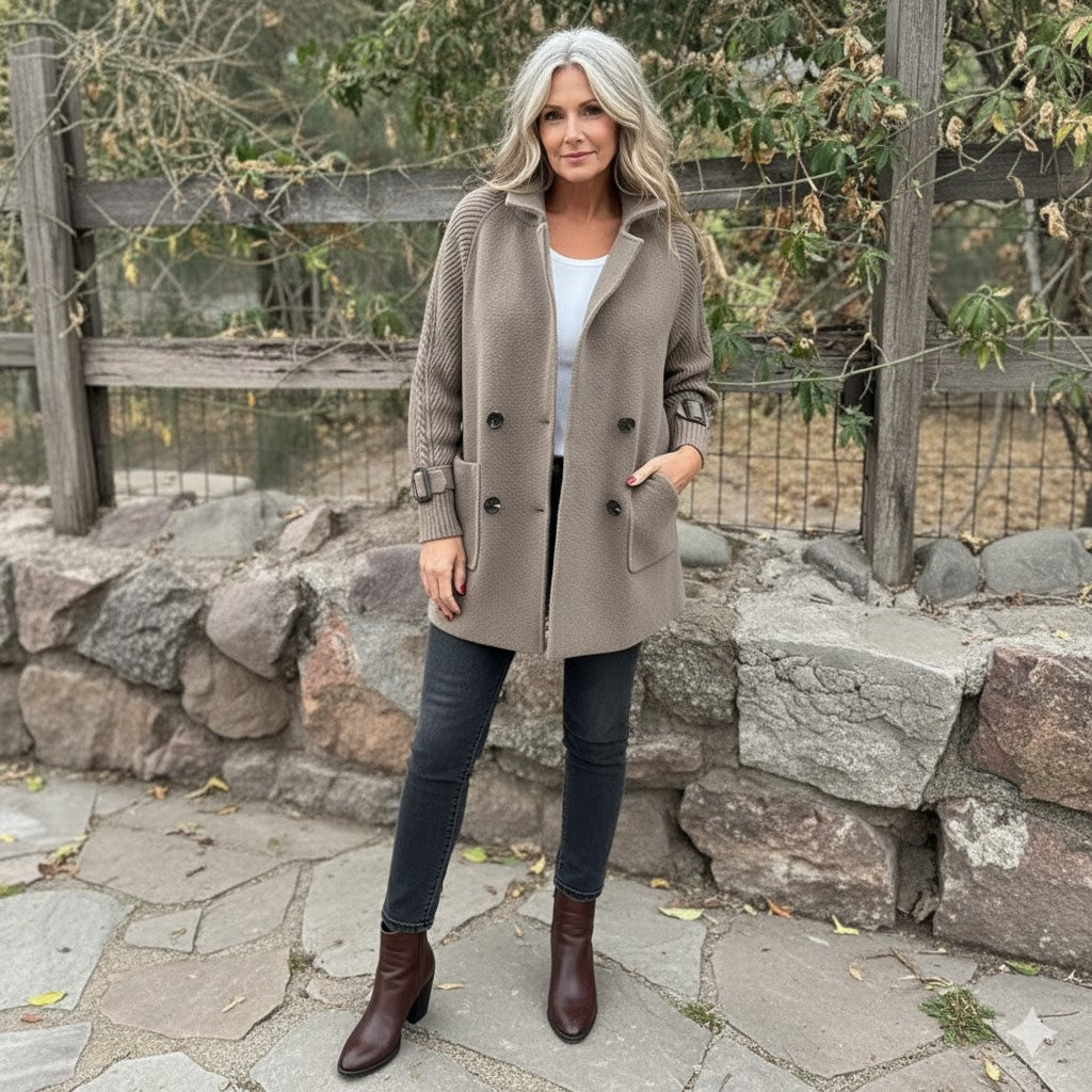 Isola | Mid-Length Double-Breasted Coat