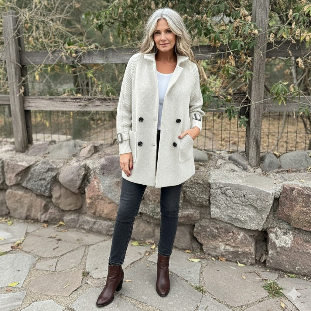 Isola | Mid-Length Double-Breasted Coat