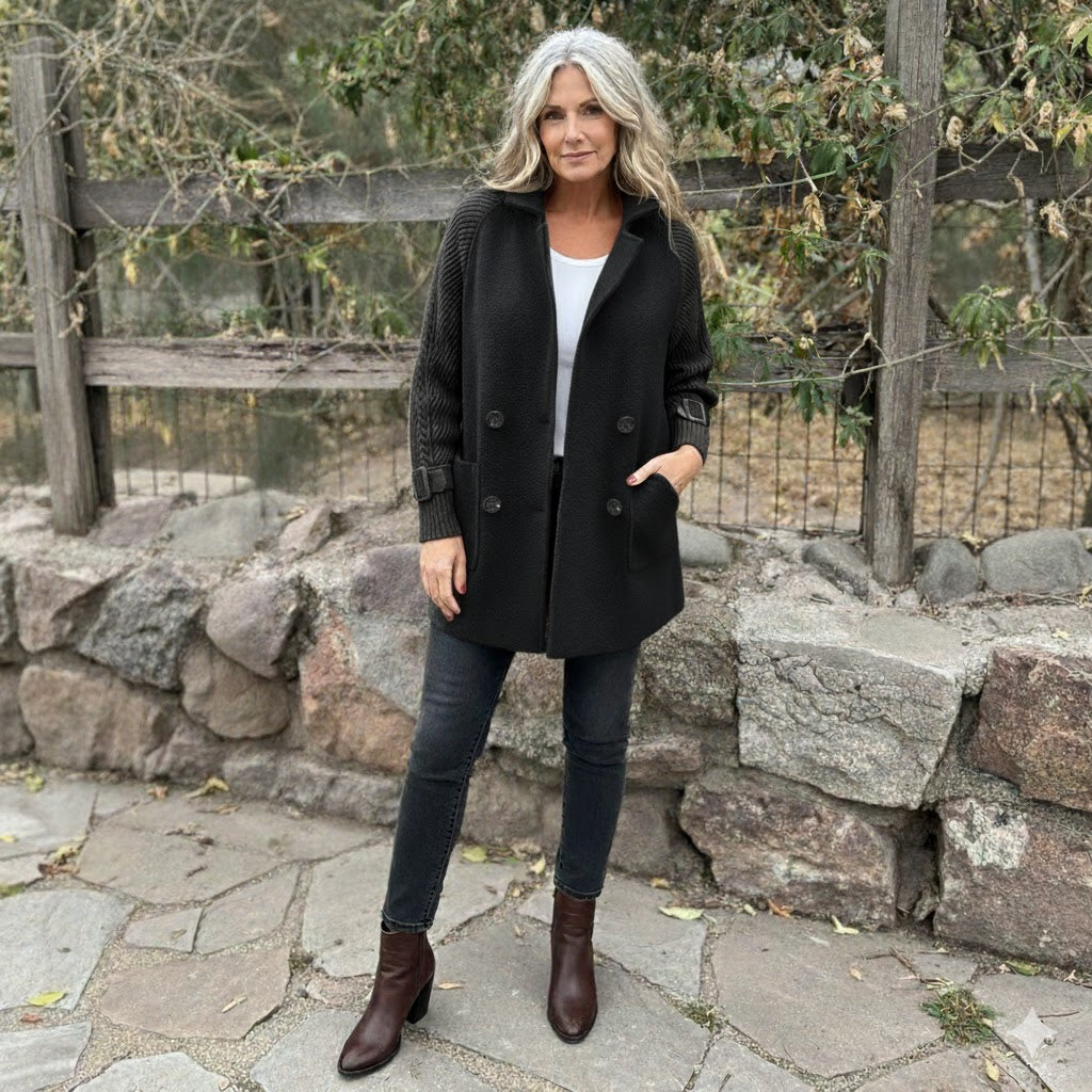 Isola | Mid-Length Double-Breasted Coat