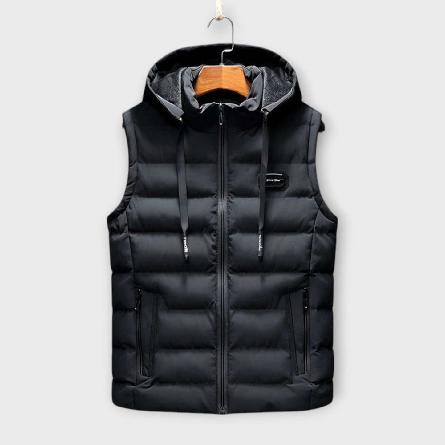 Sleeveless Giovanni Jacket with Hood