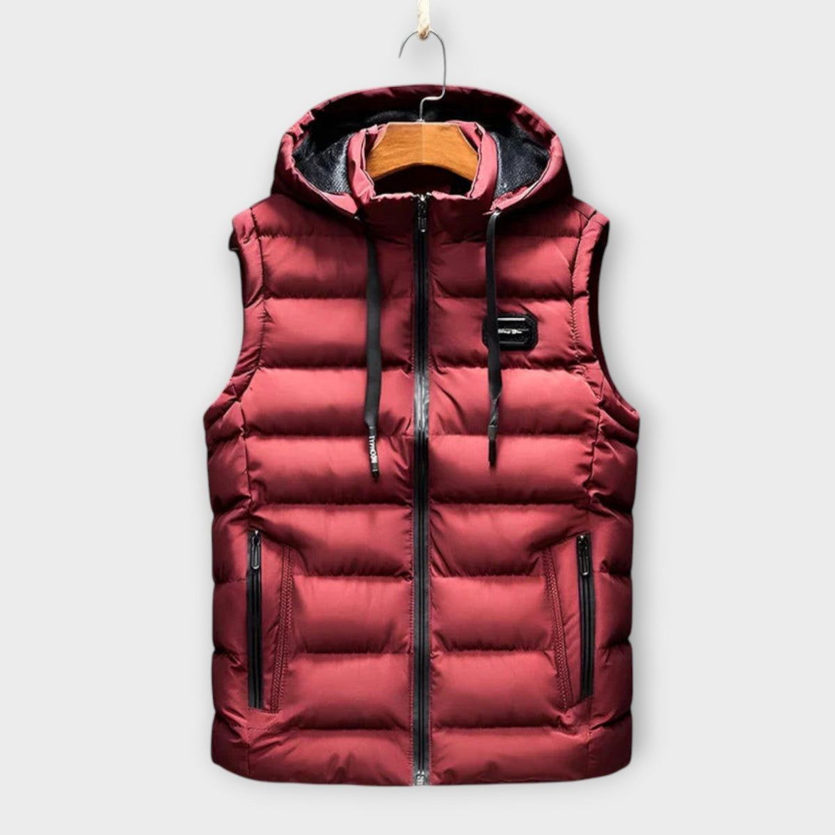 Sleeveless Giovanni Jacket with Hood