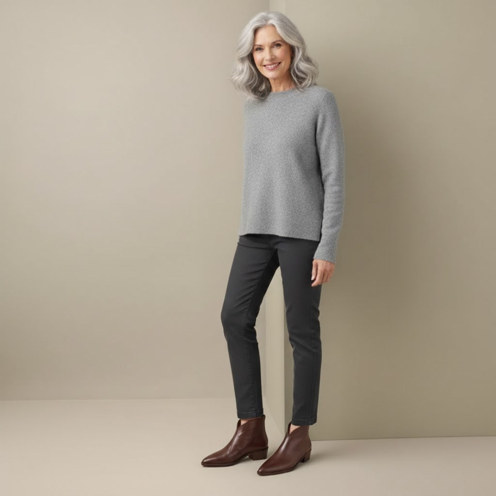 Camille | Luxury Ankle Boots with Low Heel